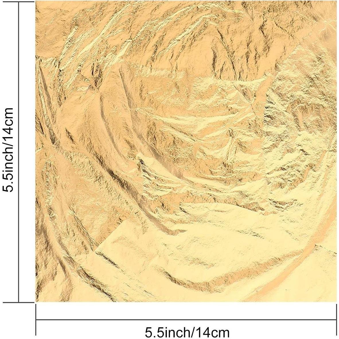 Hojas de Oro Imitación Homepal 100pcs 14x14cm Manualidades