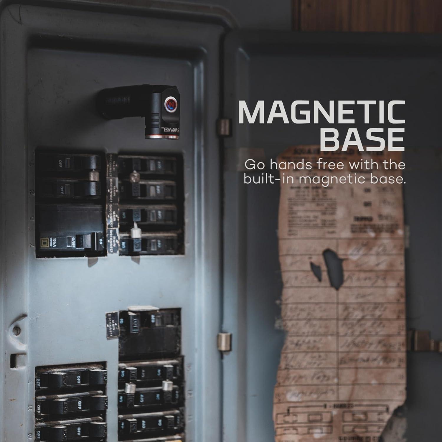 Linterna Recargable NEBO SWYVEL 1000 Lúmenes, Compacta y Resistente al Agua