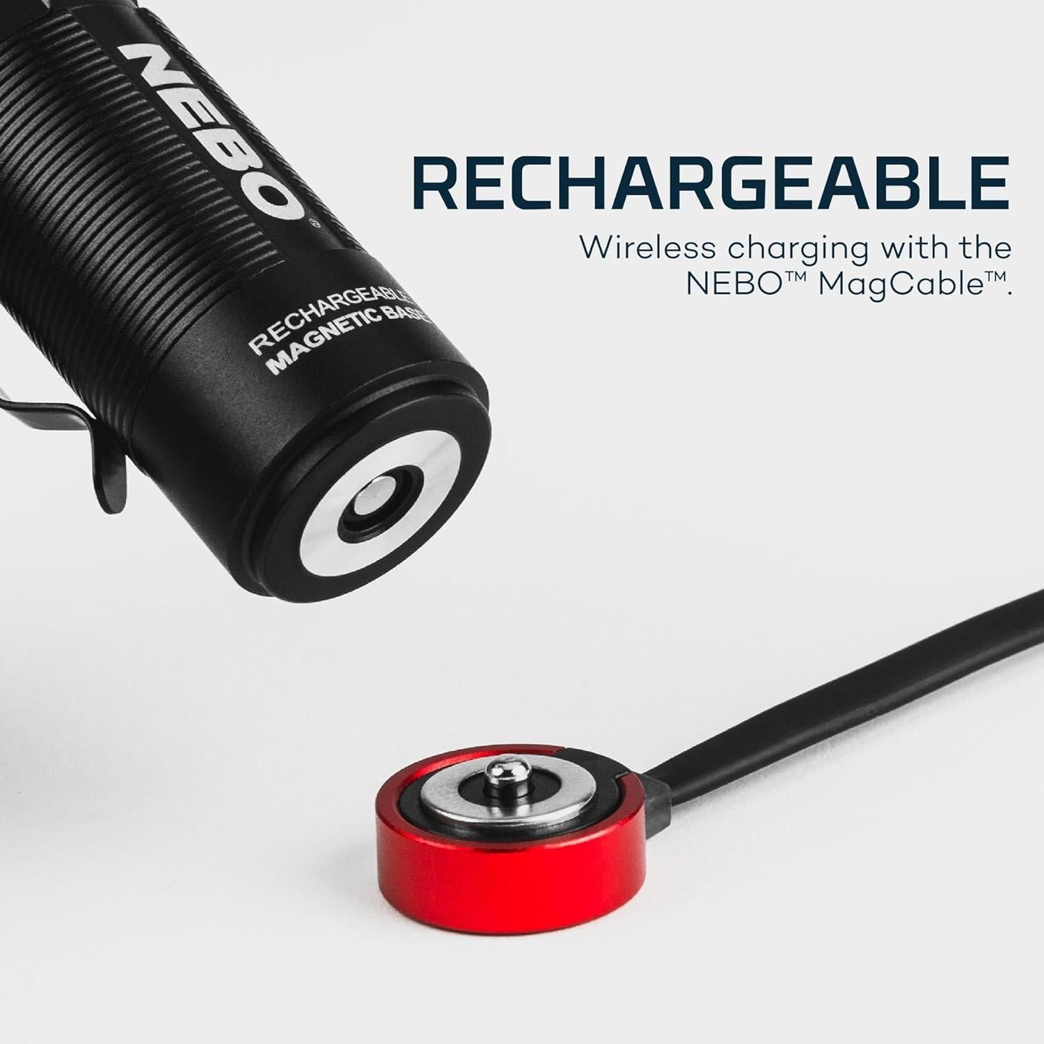 Linterna Recargable NEBO SWYVEL 1000 Lúmenes, Compacta y Resistente al Agua