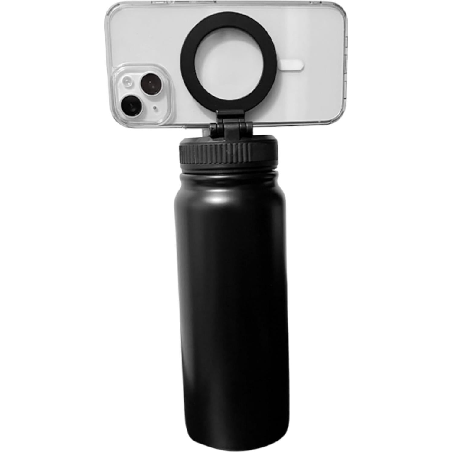 Botella de Agua 24 oz Marca Alegre Acero Inoxidable Negro