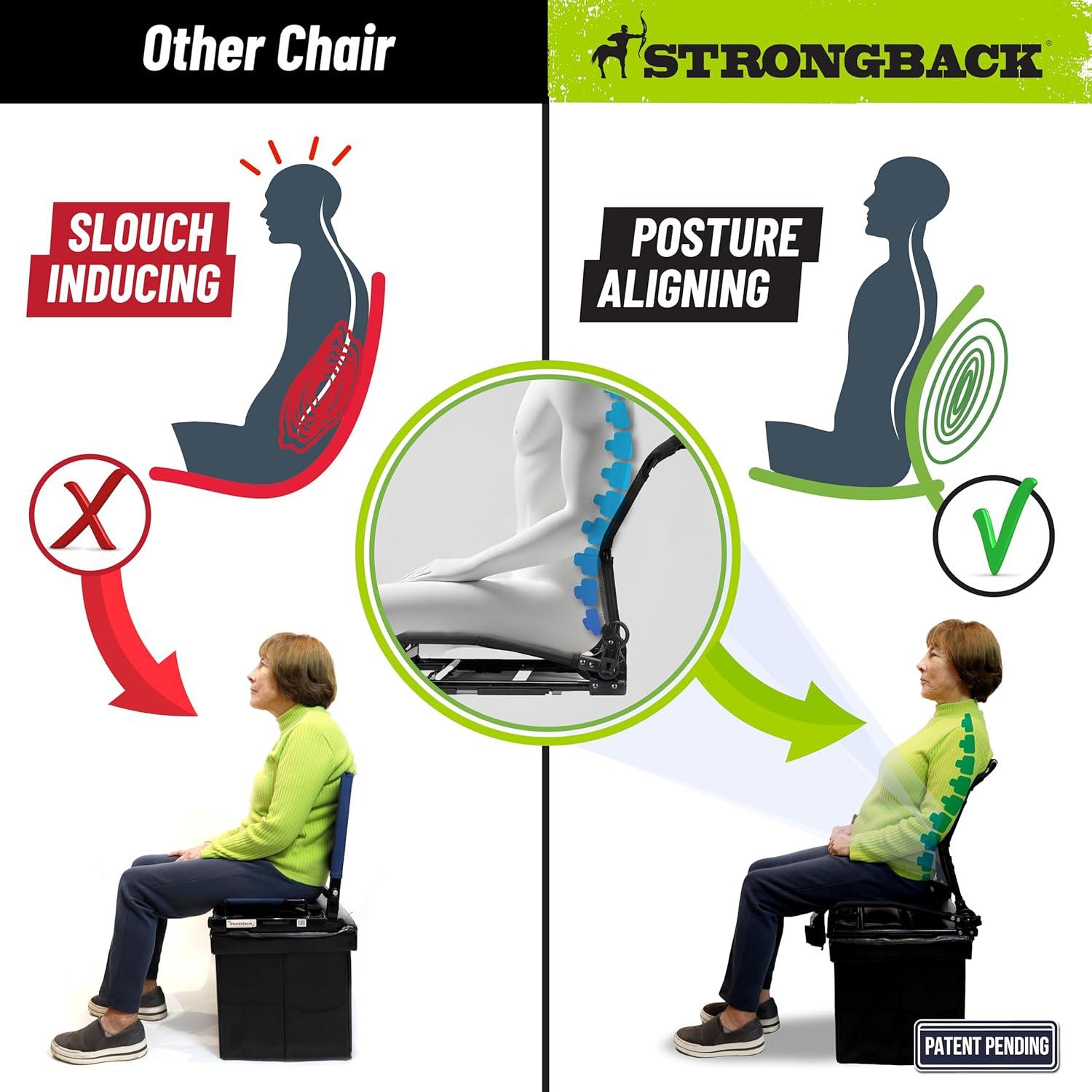 Asiento de Estadio Plegable STRONGBACK con Soporte Lumbar
