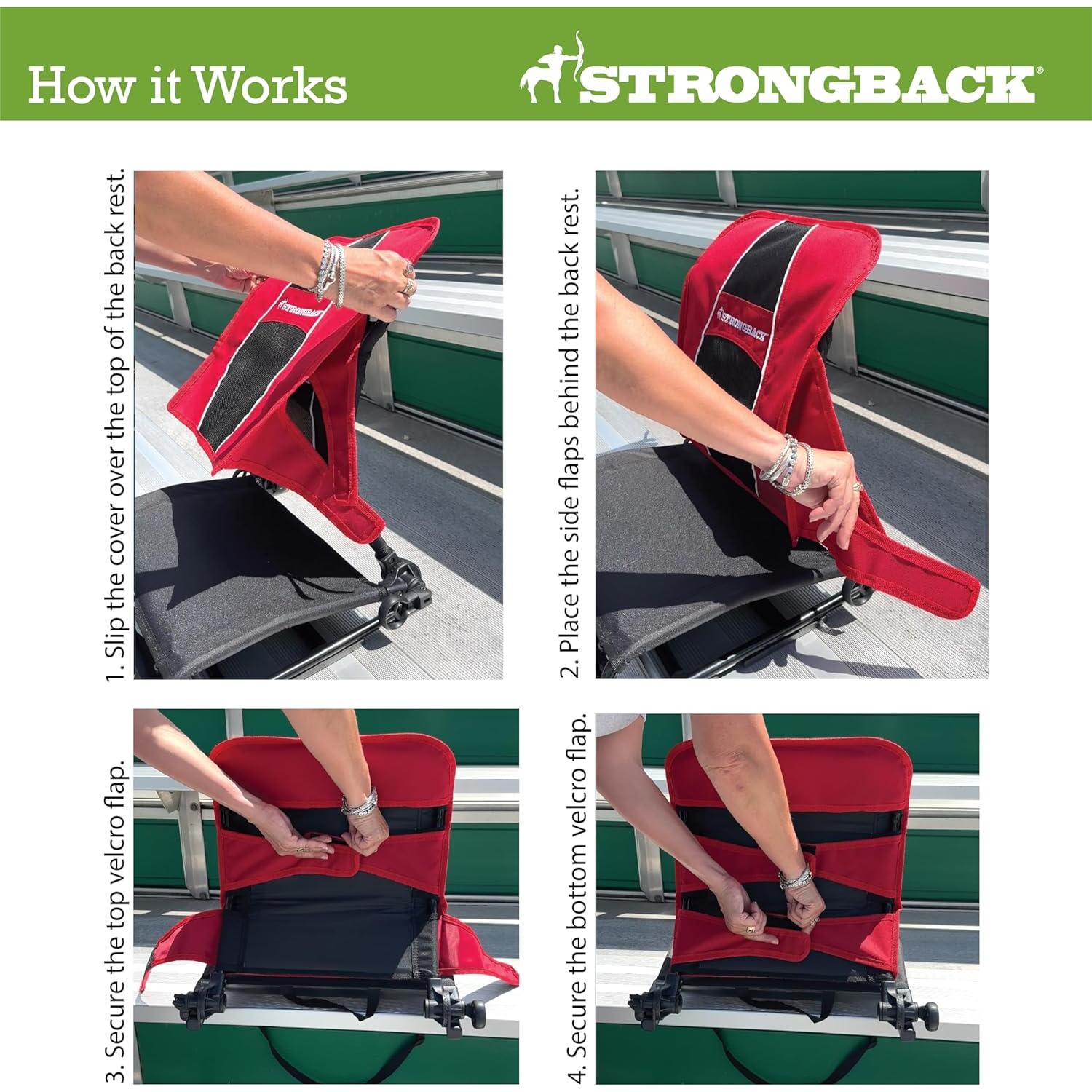 Asiento de Estadio Plegable STRONGBACK con Soporte Lumbar