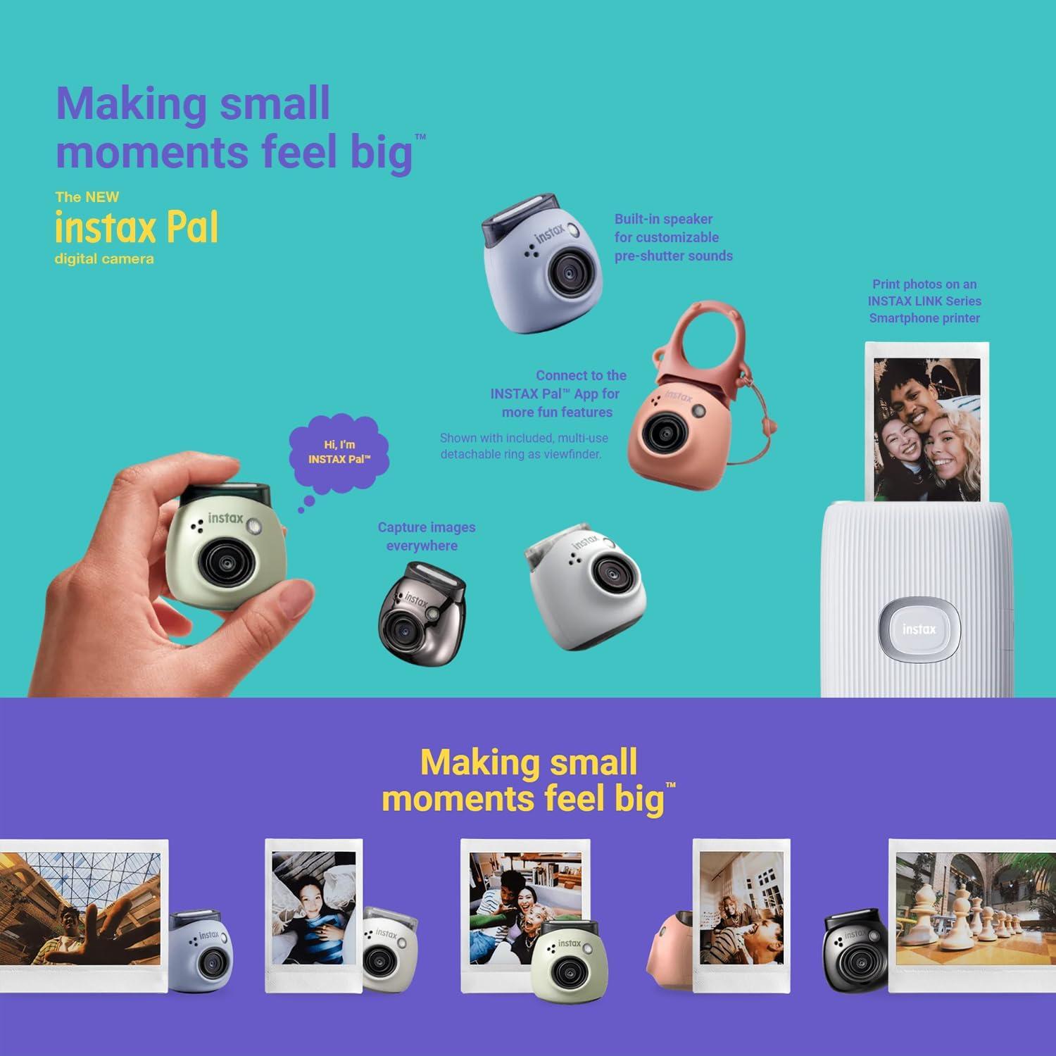 Cámara Digital Fujifilm INSTAX PAL Azul Lavanda + Accesorios