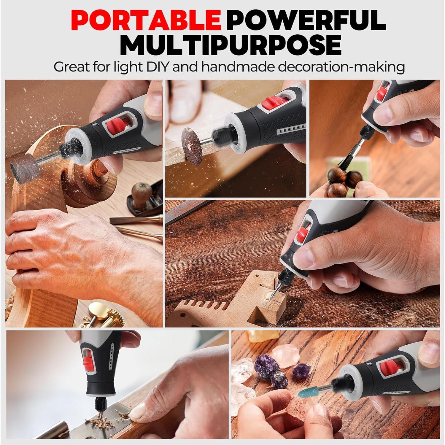 Herramienta Rotativa Inalámbrica PHALANX 4V 80 Accesorios