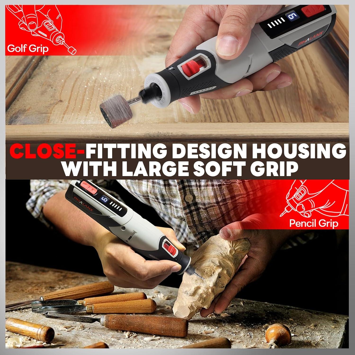 Herramienta Rotativa Inalámbrica PHALANX 4V 80 Accesorios