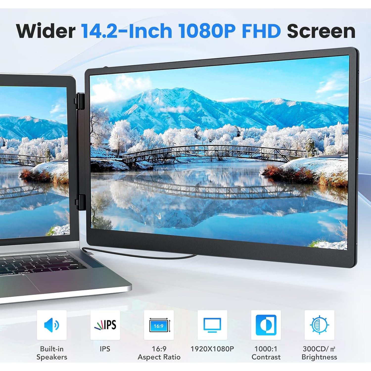 Monitor Portátil Redalf 14.2" FHD 1080P USB-C HDMI