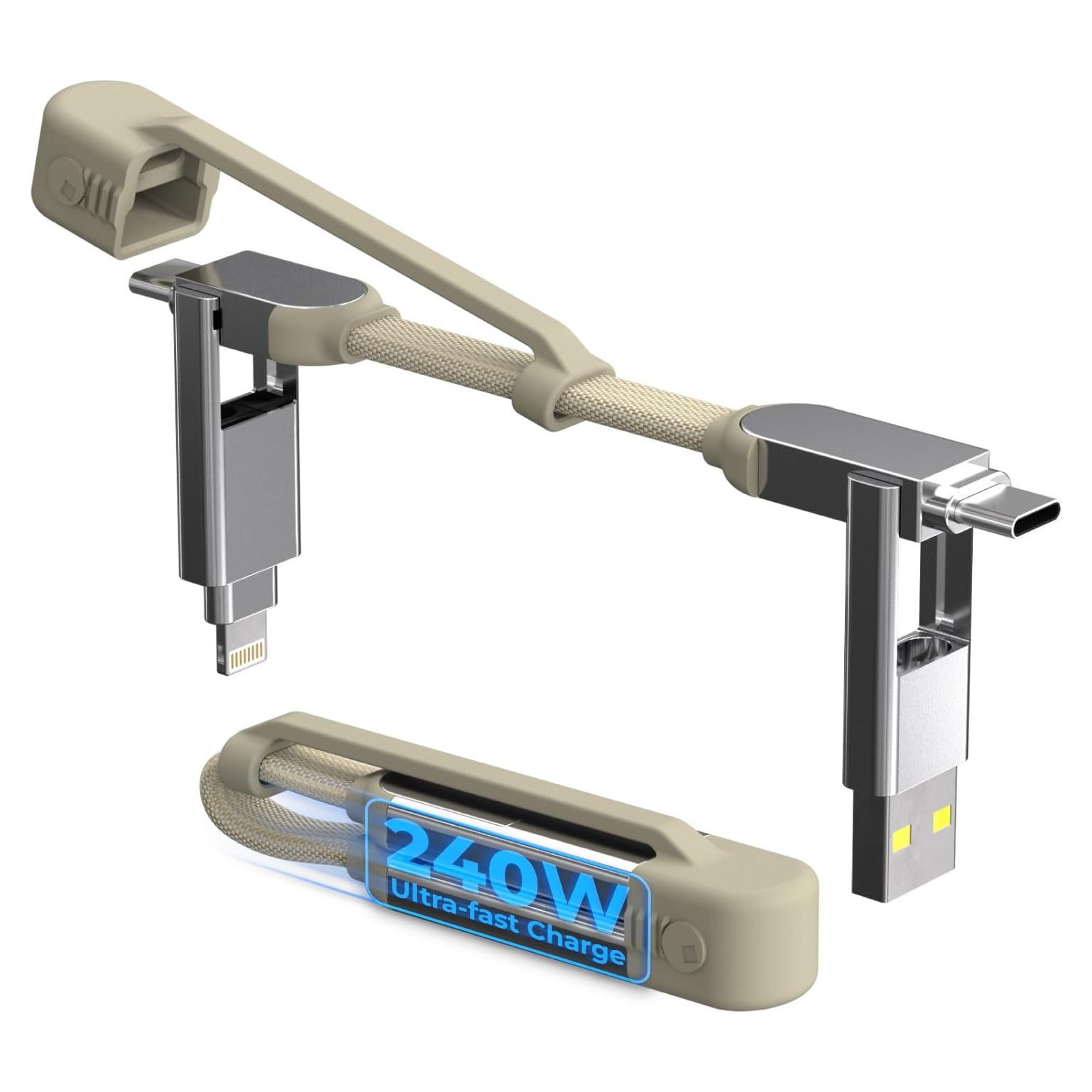 Cable de Llavero Rolling Square inCharge XS 240W USB-C/Lightning