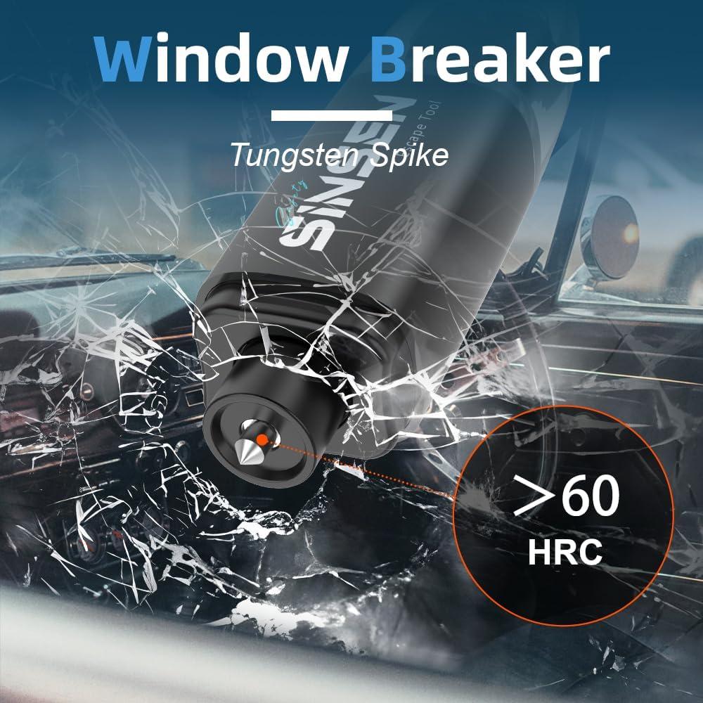 Rompe Ventana y Cortador de Cinturón SINSEN SA00063F-2B Negro