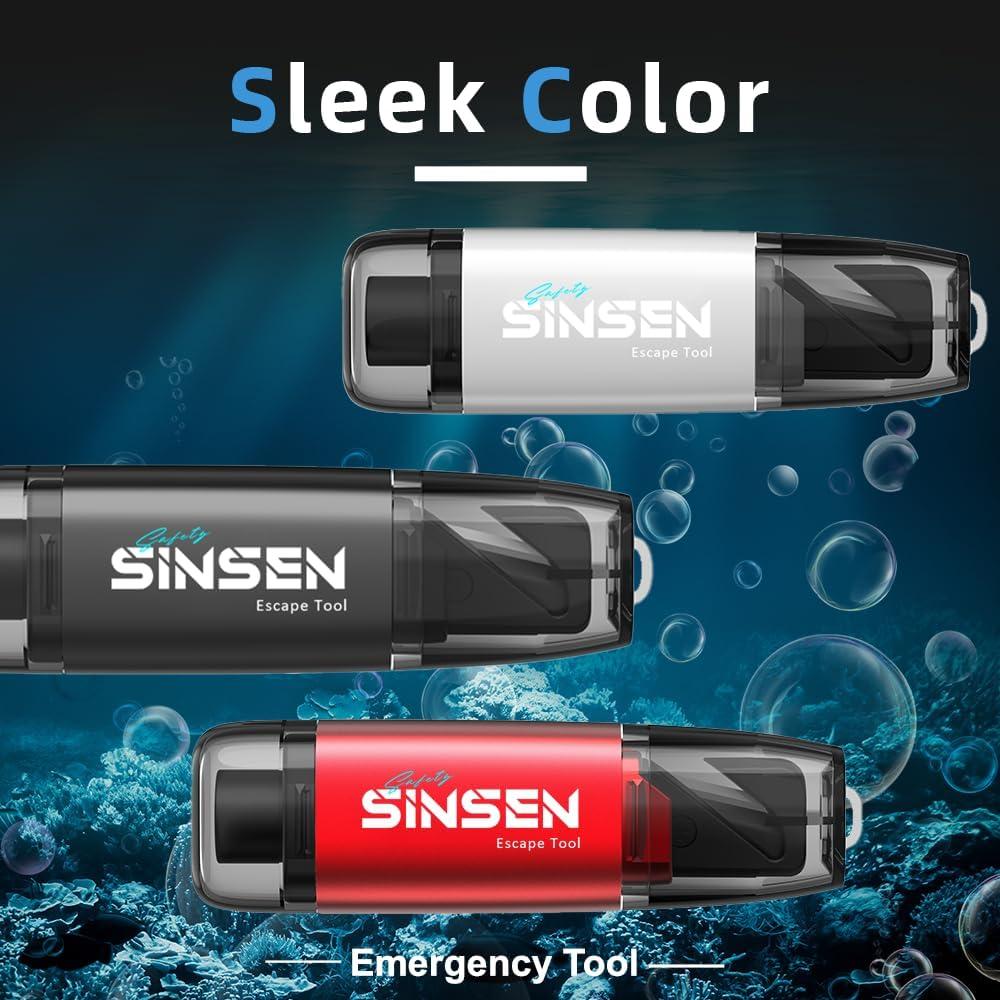 Rompe Ventana y Cortador de Cinturón SINSEN SA00063F-2B Negro