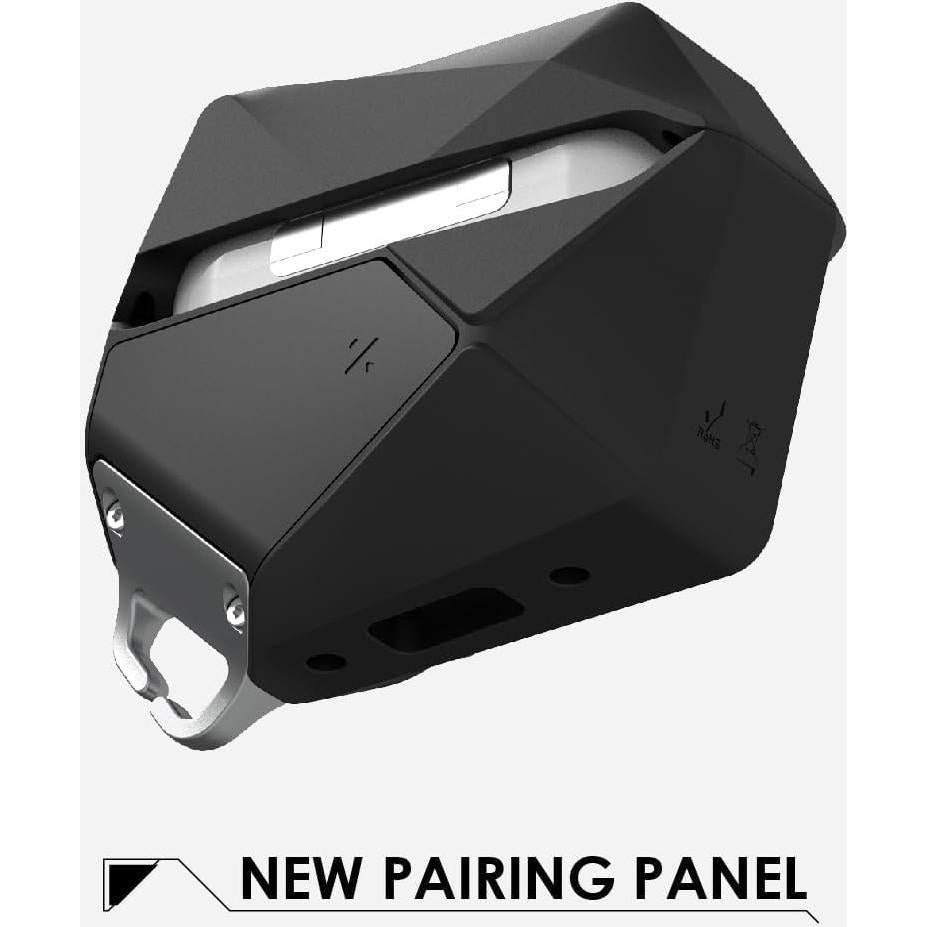 Funda Geométrica Aulumu A09 para AirPods Pro 2/1 - Negro