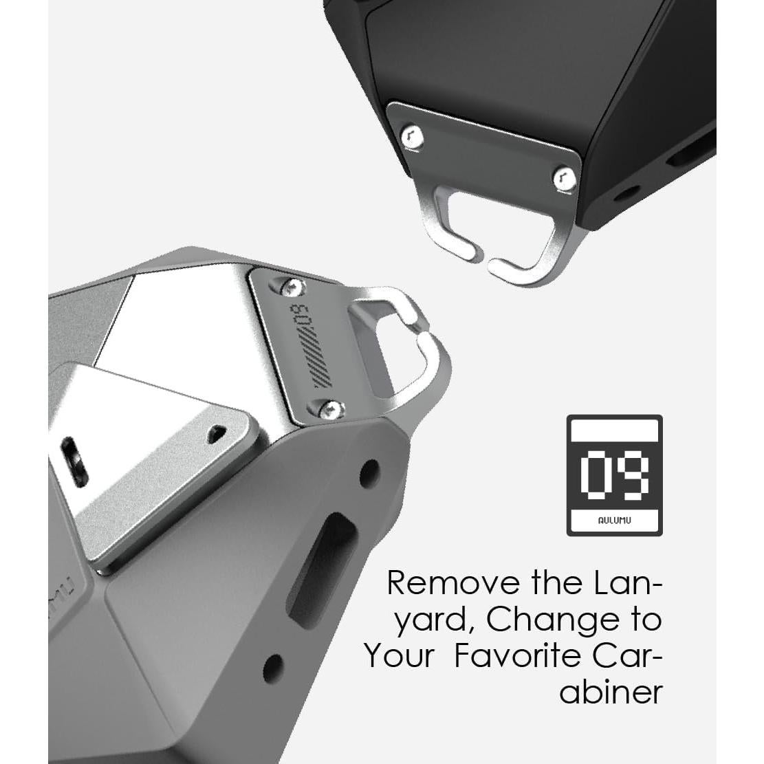 Funda Geométrica Aulumu A09 para AirPods Pro 2/1 - Negro