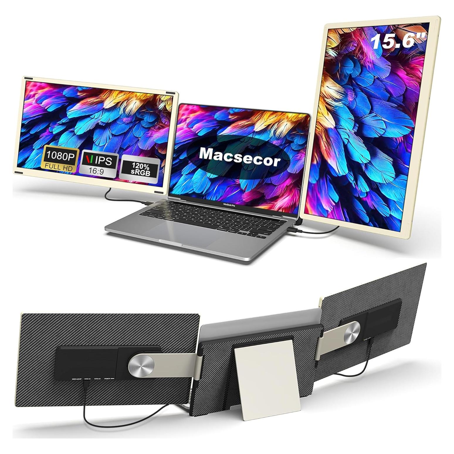 Extensor de Pantalla Portátil Macsecor 15.6" FHD 1080P