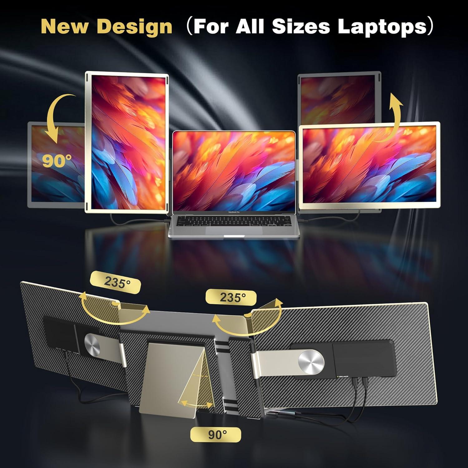 Extensor de Pantalla Portátil Macsecor 15.6" FHD 1080P