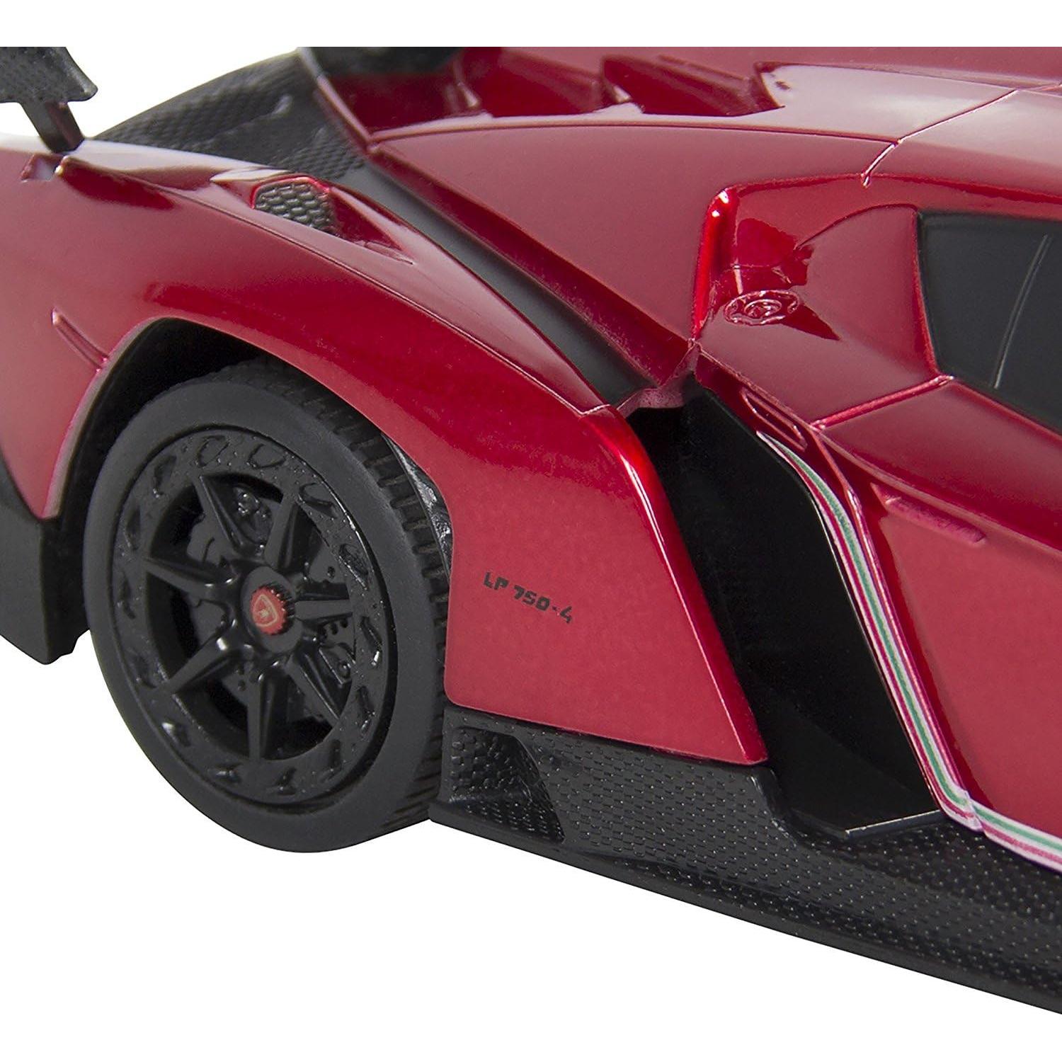 Coche RC Lamborghini Veneno 1:24 Rojo - Velocidad 12.9 km/h