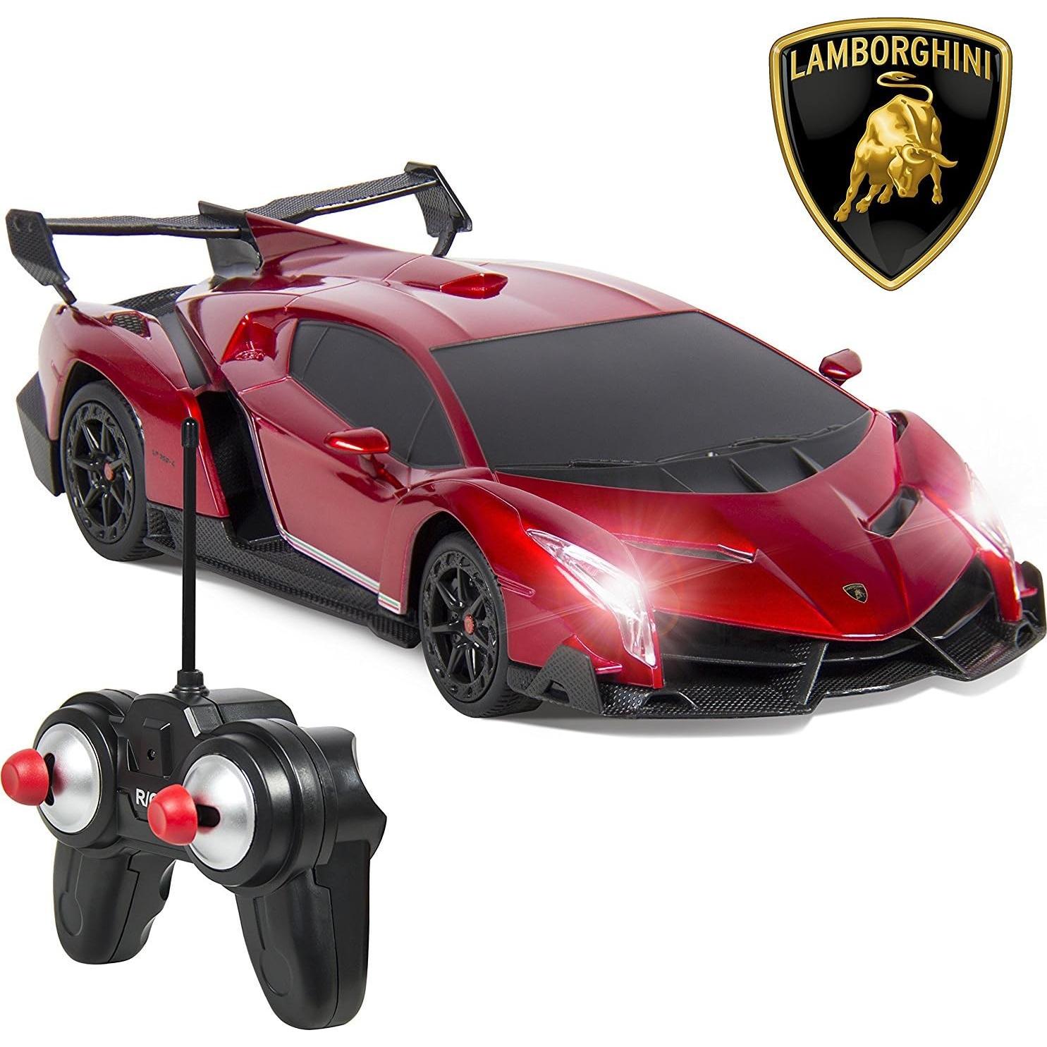 Coche RC Lamborghini Veneno 1:24 Rojo - Velocidad 12.9 km/h