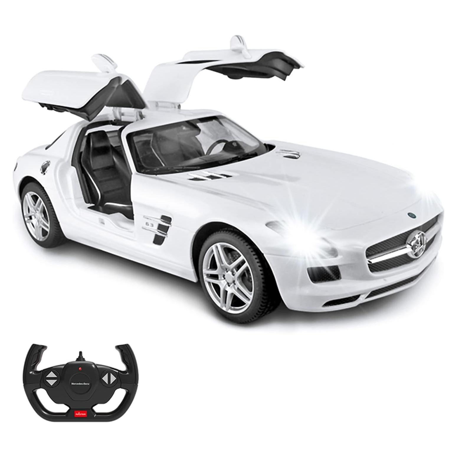 Coche RC Rastar Mercedes Benz SLS AMG 1:14 Blanco 8 km/h