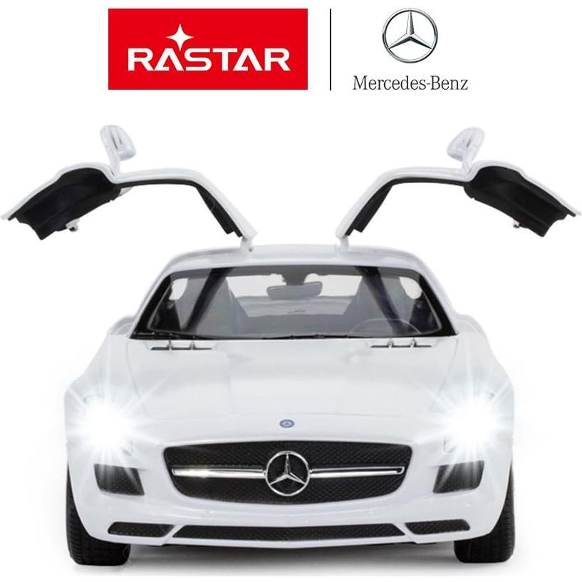 Coche RC Rastar Mercedes Benz SLS AMG 1:14 Blanco 8 km/h