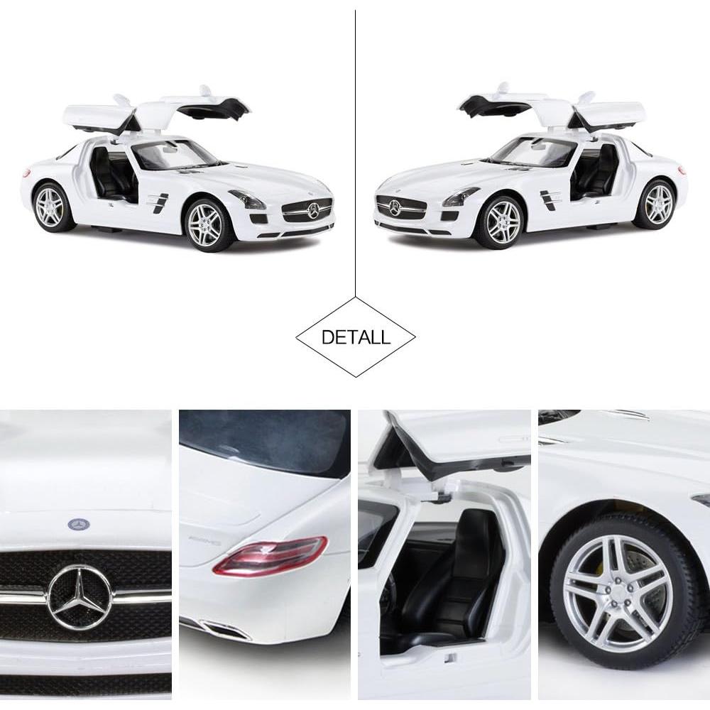 Coche RC Rastar Mercedes Benz SLS AMG 1:14 Blanco 8 km/h