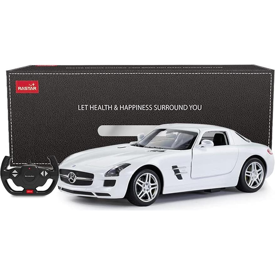 Coche RC Rastar Mercedes Benz SLS AMG 1:14 Blanco 8 km/h
