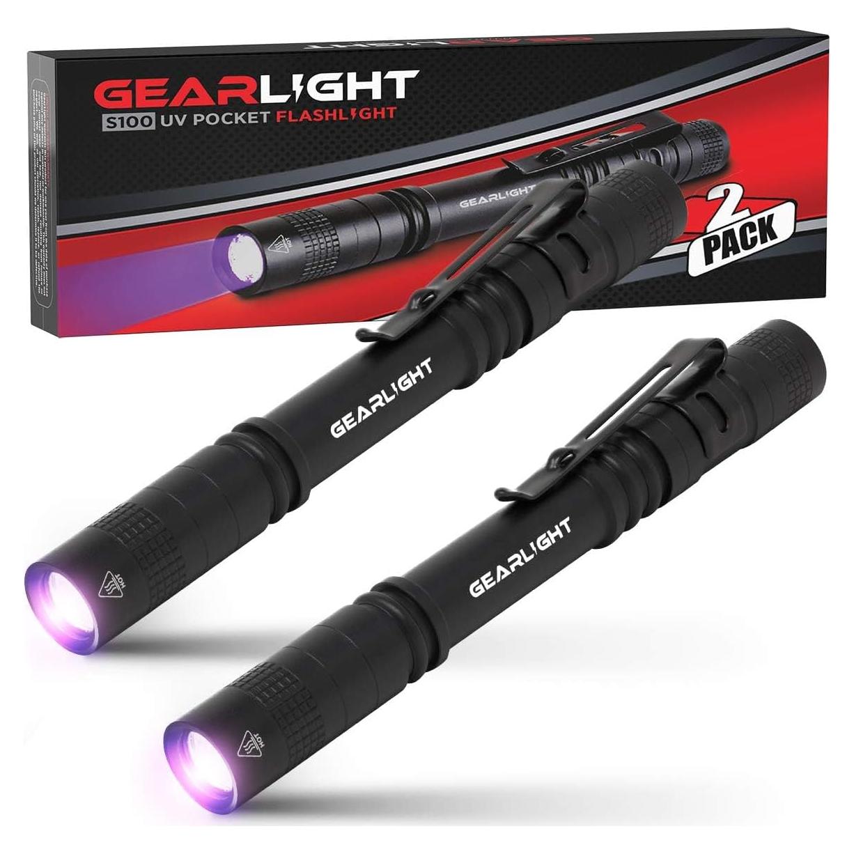 Linterna UV GearLight S50 - Mini Luz Ultravioleta 13.34 cm