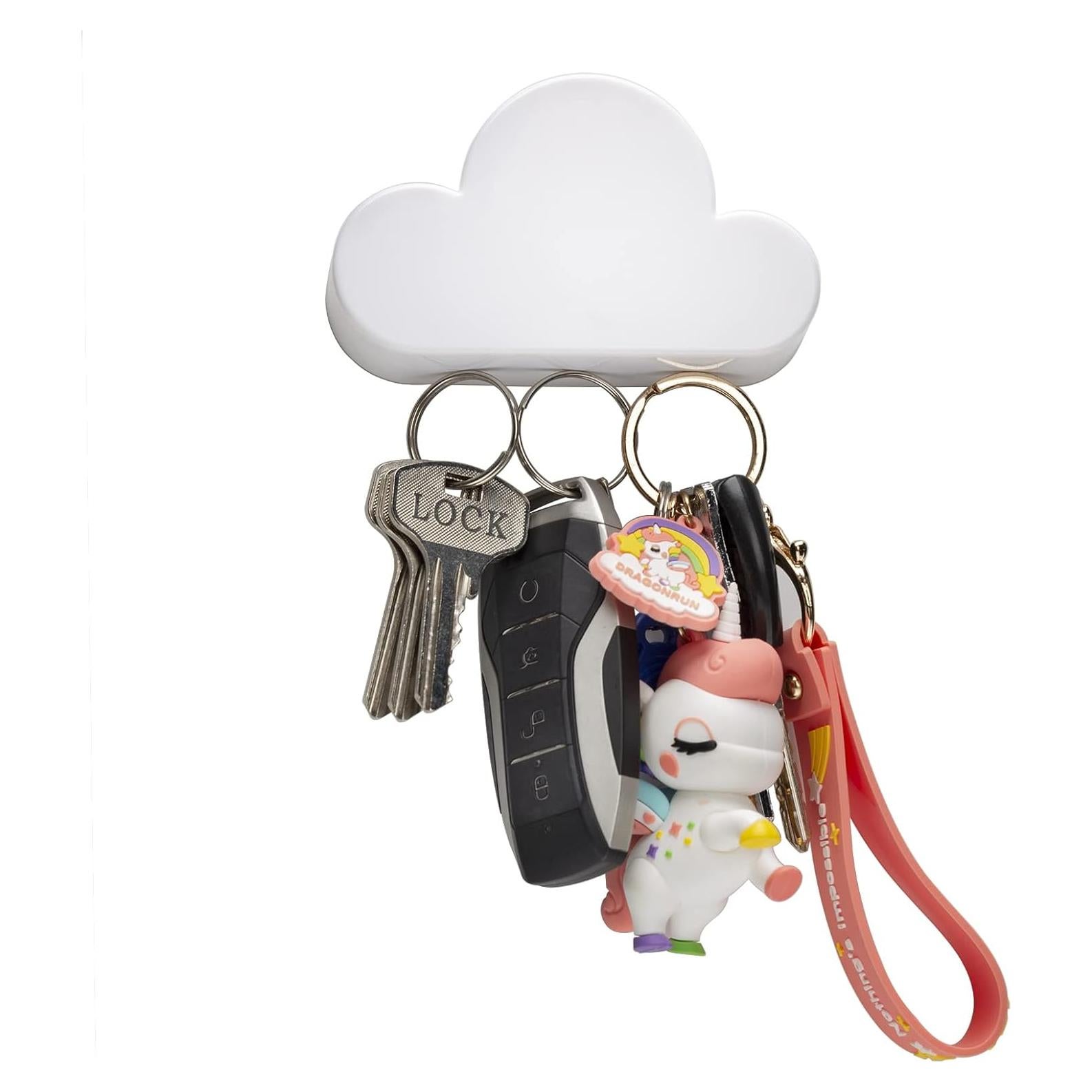 Soporte Magnético para Llaves TWONE Nube Blanca - 3 Imán 220g