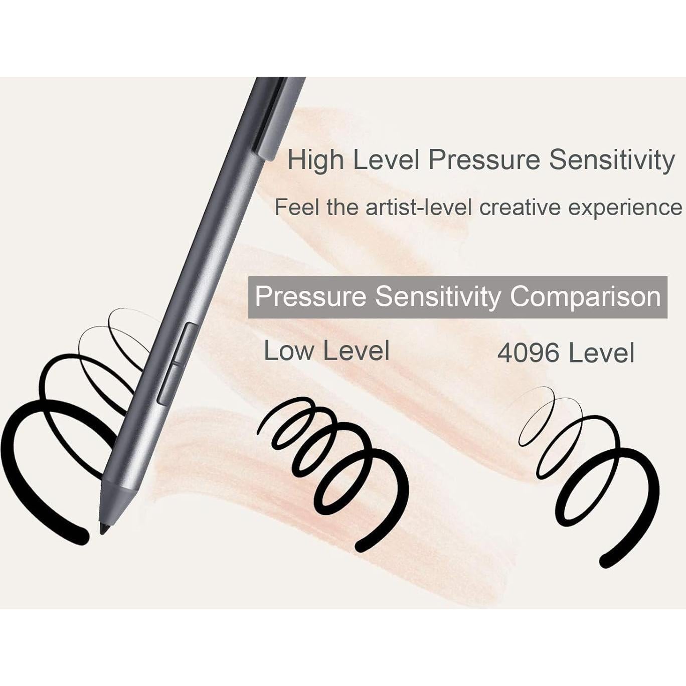 Estilógrafo Activo Lazarite M Pen Gris - 4096 Niveles Sensibilidad