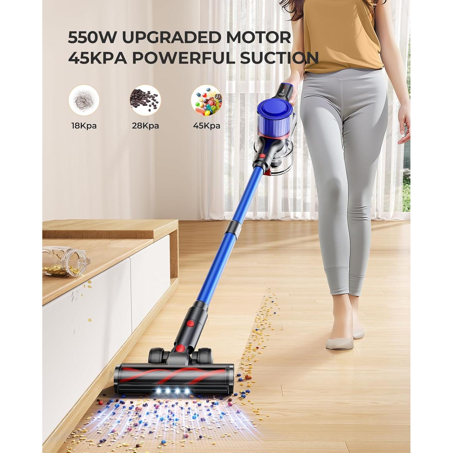 Aspiradora Inalámbrica Fieety Elite 9 550W 60min Azul