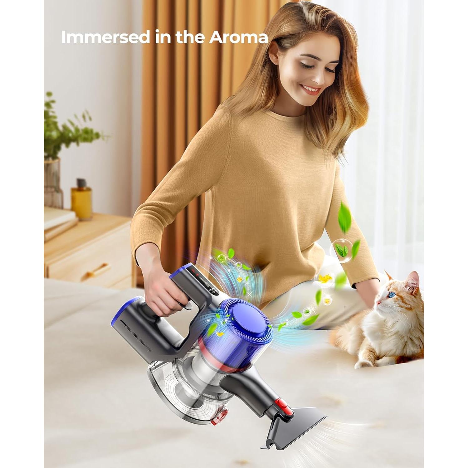 Aspiradora Inalámbrica Fieety Elite 9 550W 60min Azul