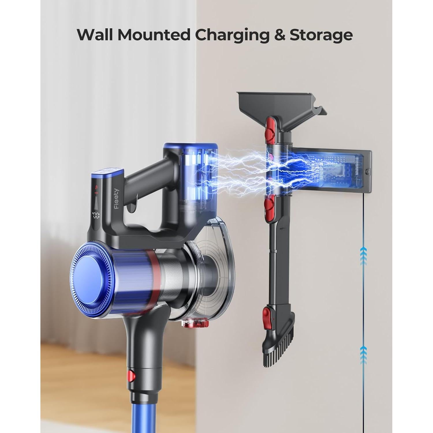 Aspiradora Inalámbrica Fieety Elite 9 550W 60min Azul