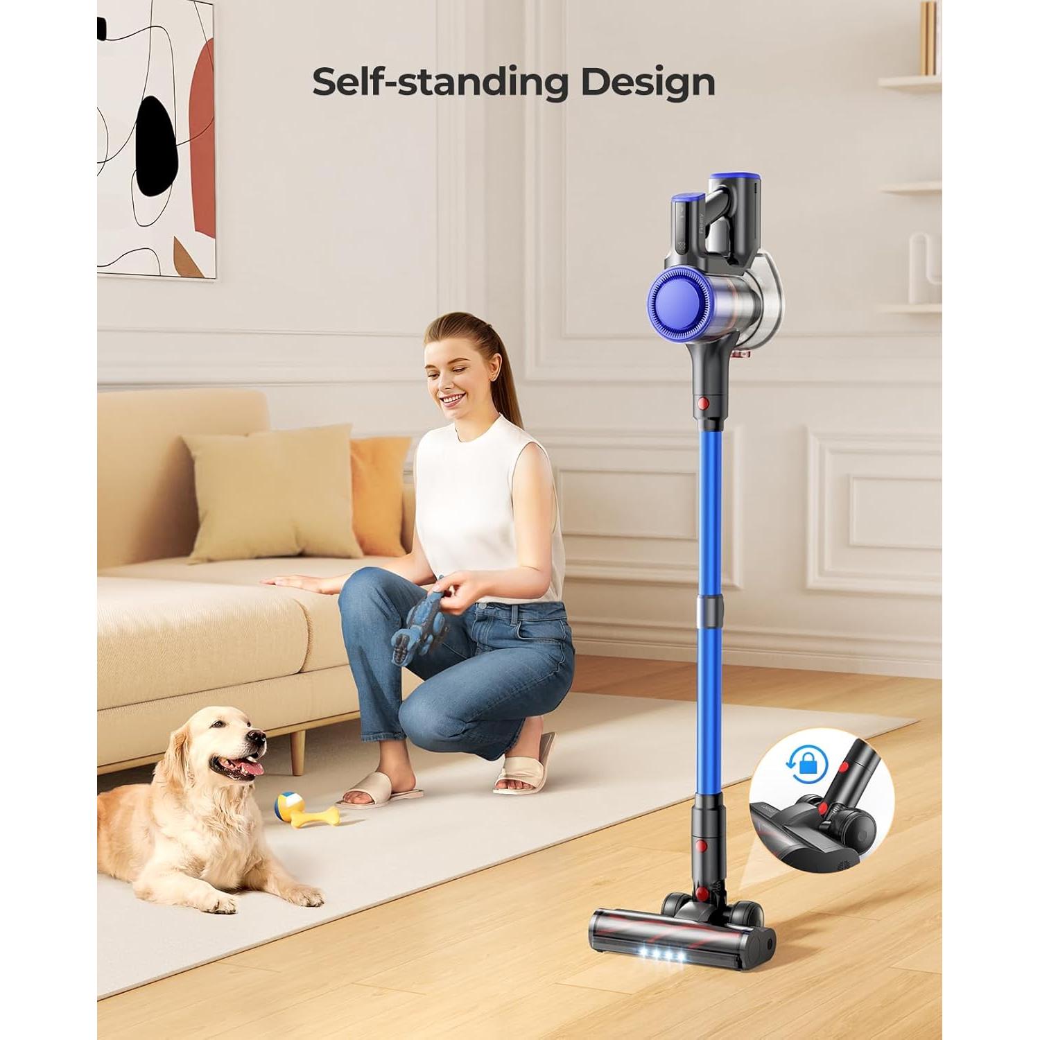 Aspiradora Inalámbrica Fieety Elite 9 550W 60min Azul