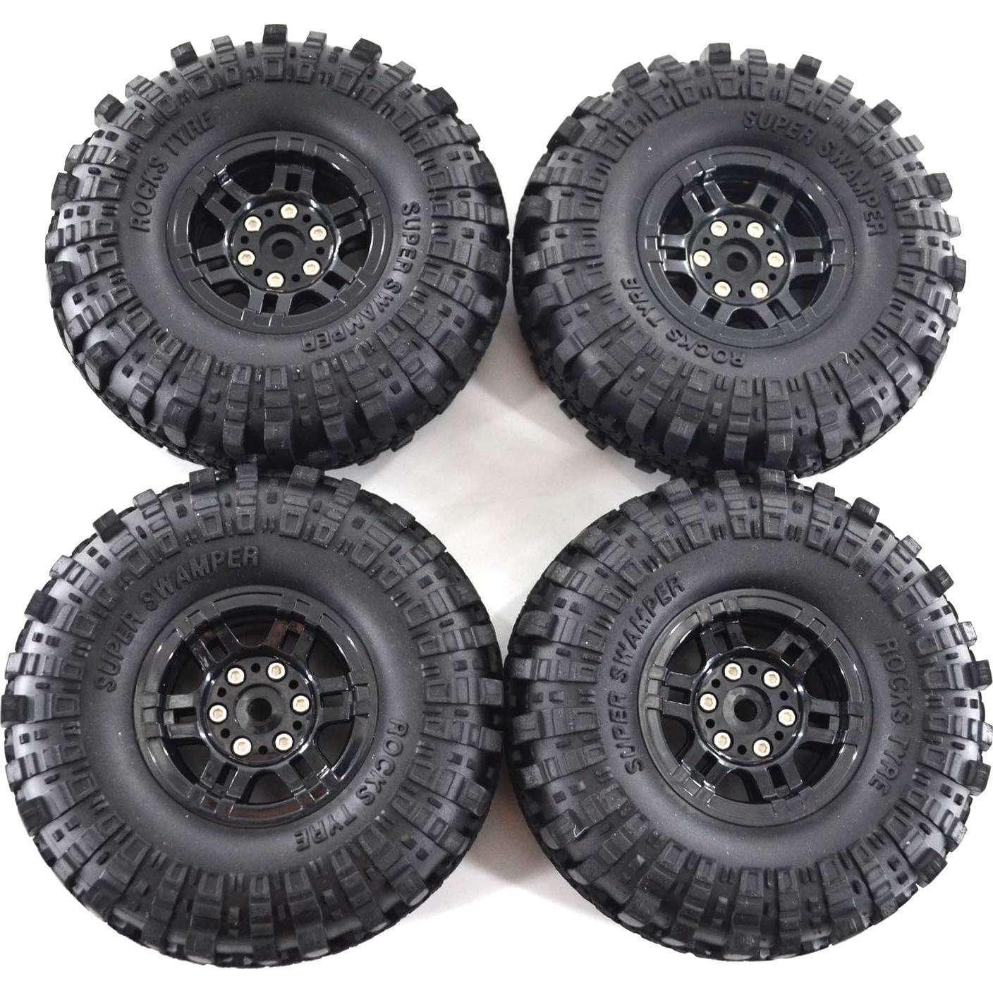 4 Sets Neumáticos y Ruedas 1.9" RC Crawler RCapture 1/10