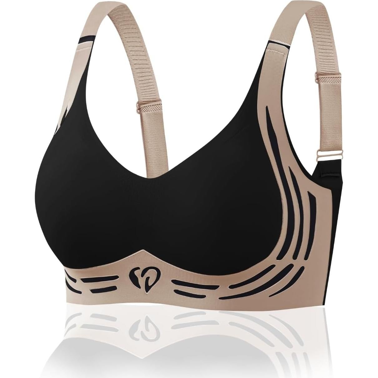 Sujetador Sin Aro para Mujeres - Soporte Suave y Comodidad - Negro