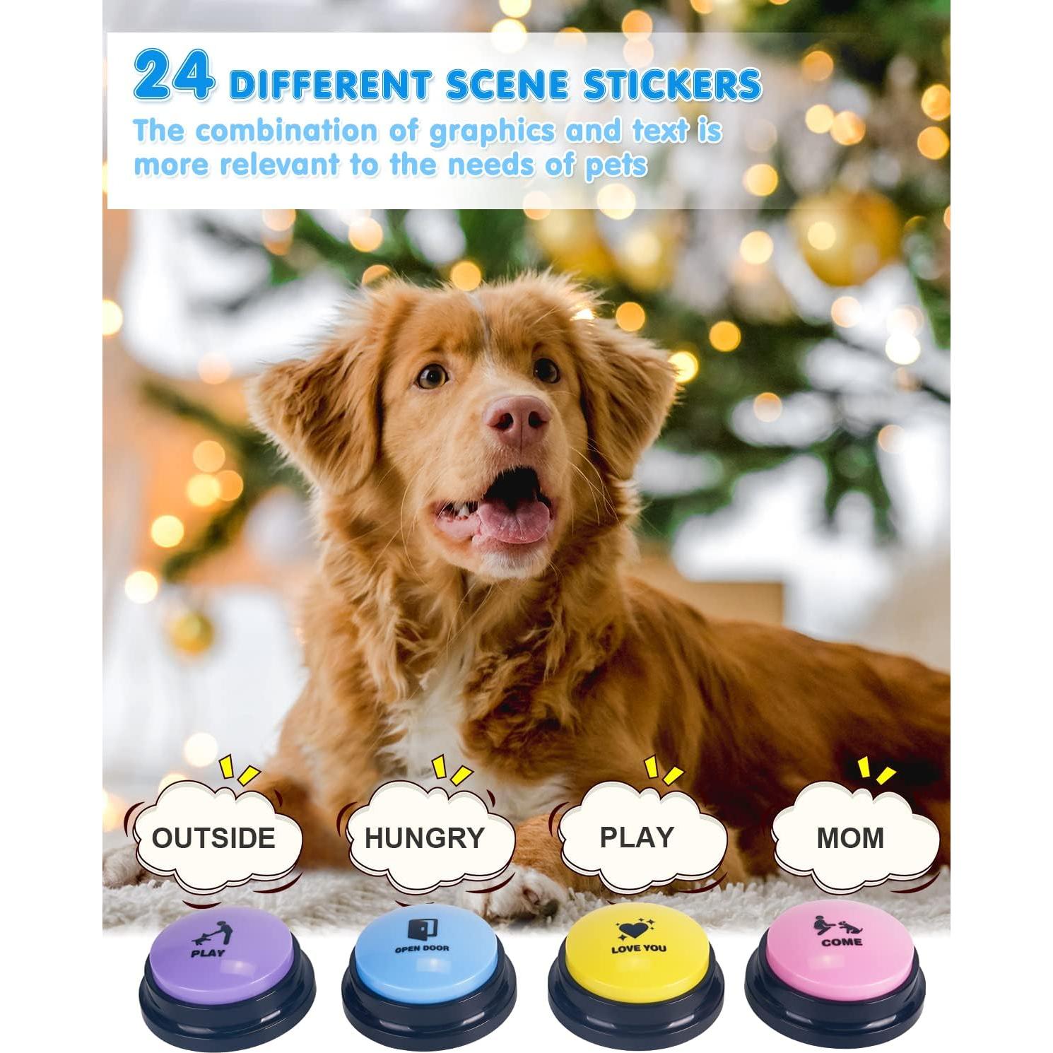 Set de 4 Botones de Comunicación para Perros Acools