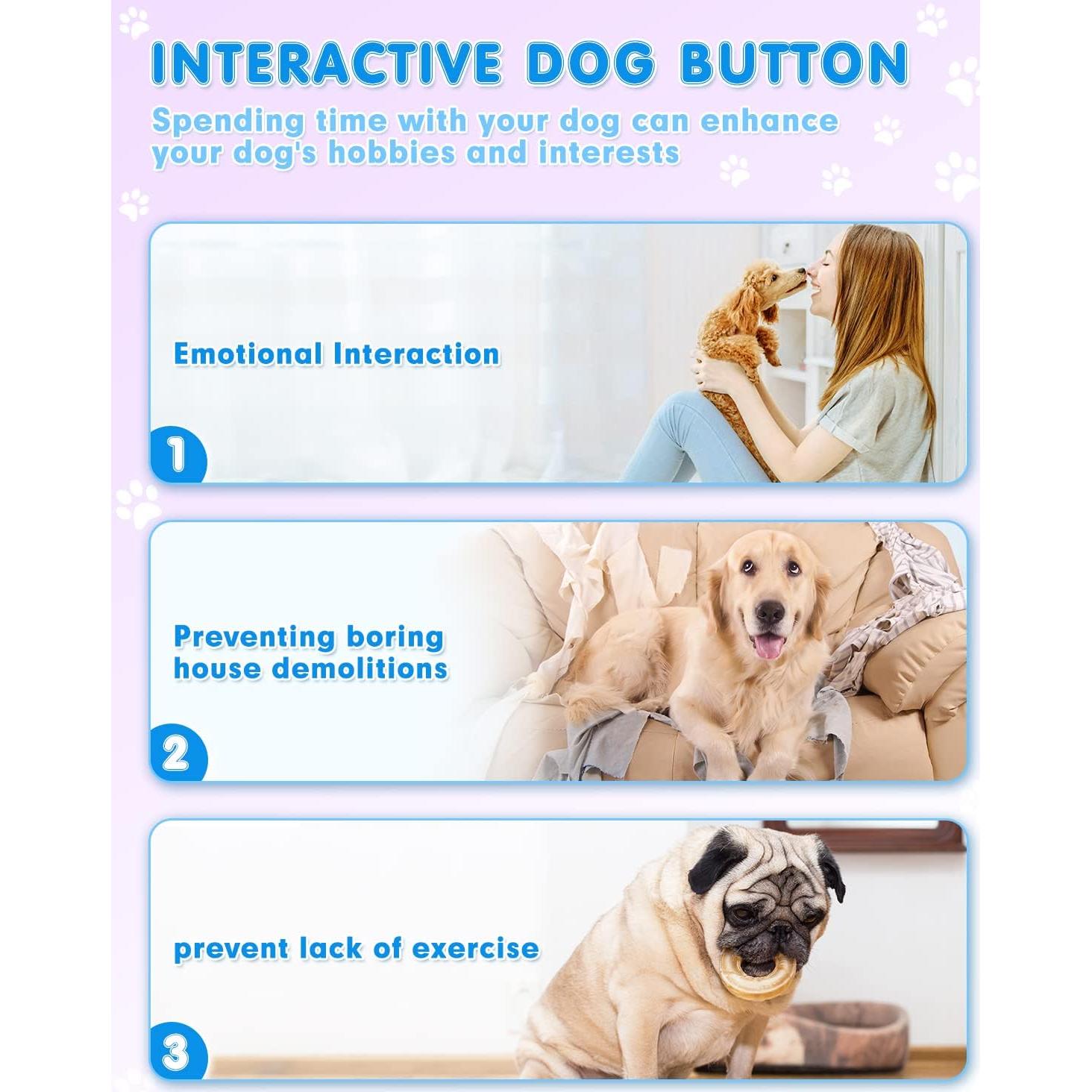 Set de 4 Botones de Comunicación para Perros Acools