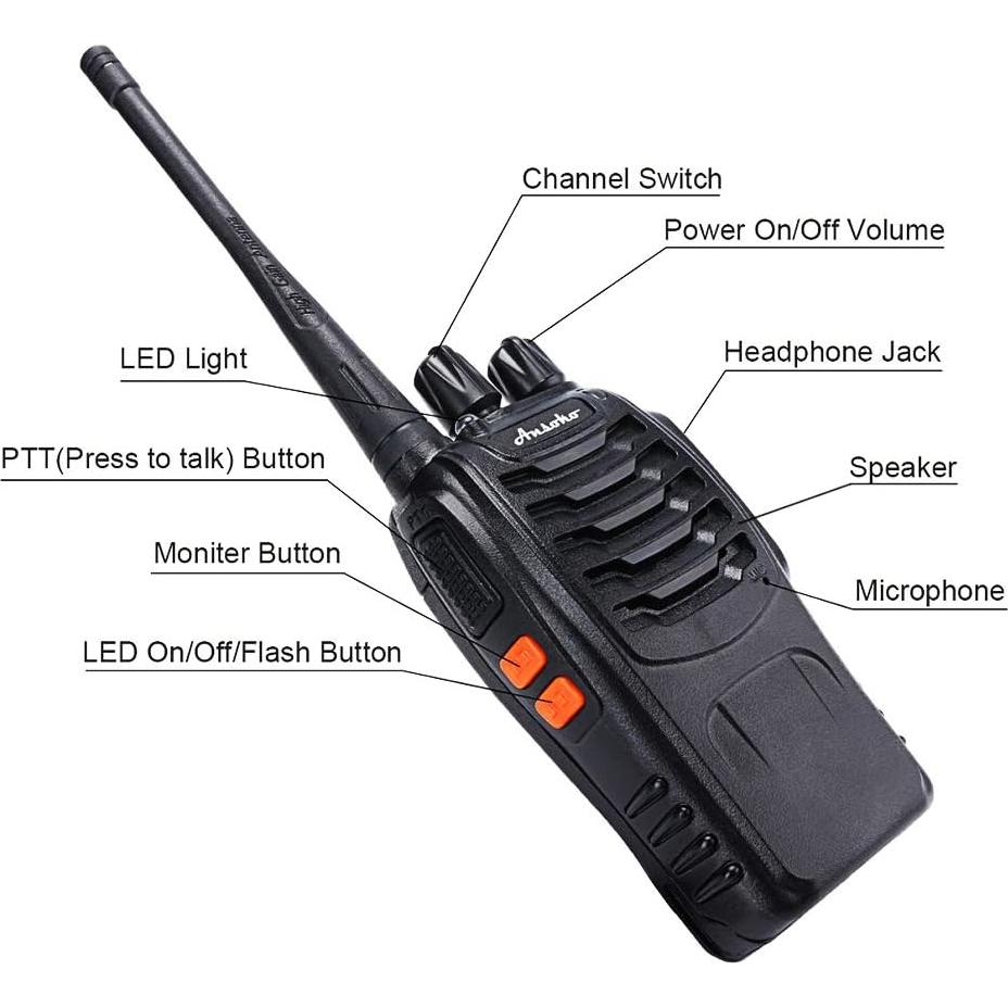 Walkie Talkies Recargables Qicheng A-8S 16 Canales 3 Paquete