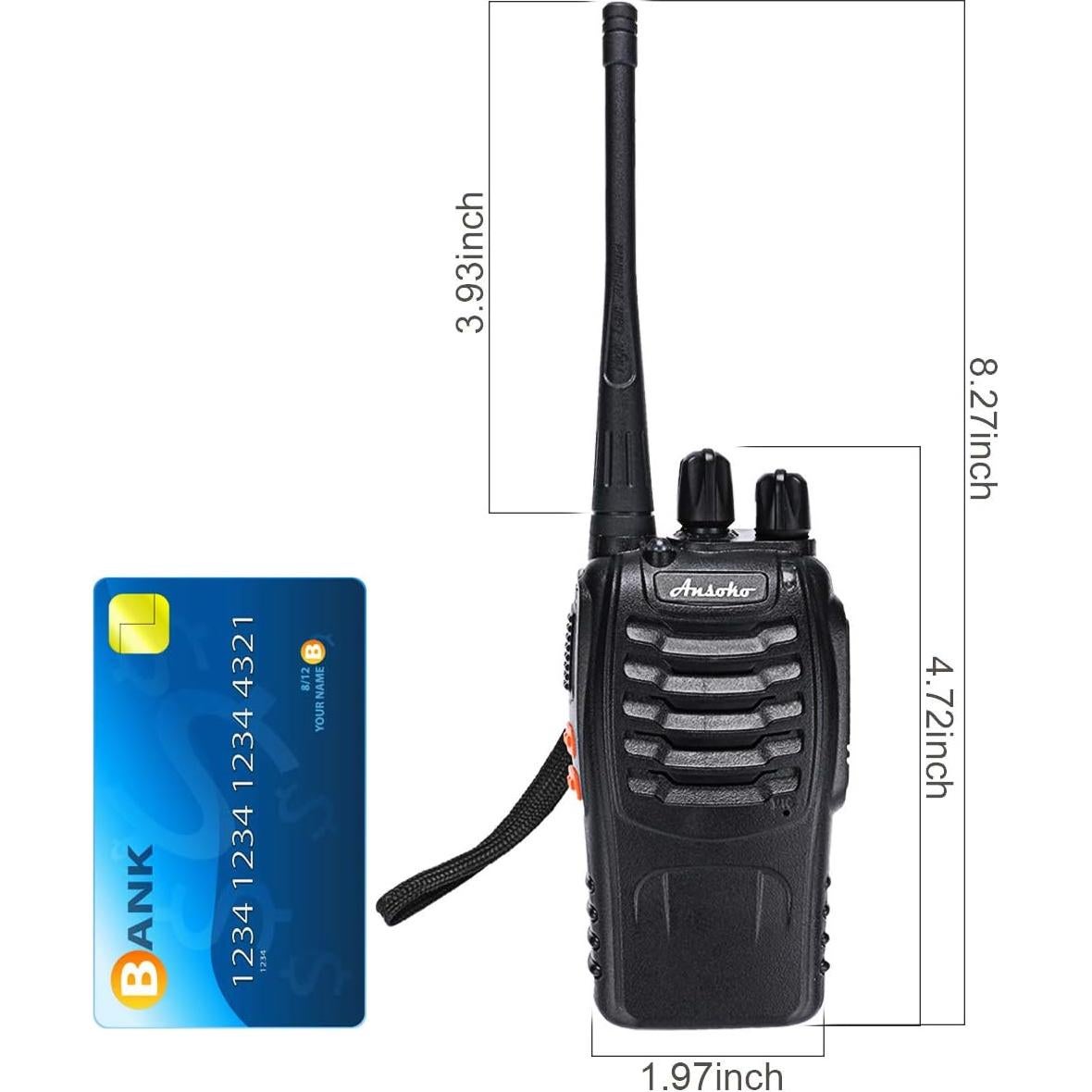 Walkie Talkies Recargables Qicheng A-8S 16 Canales 3 Paquete