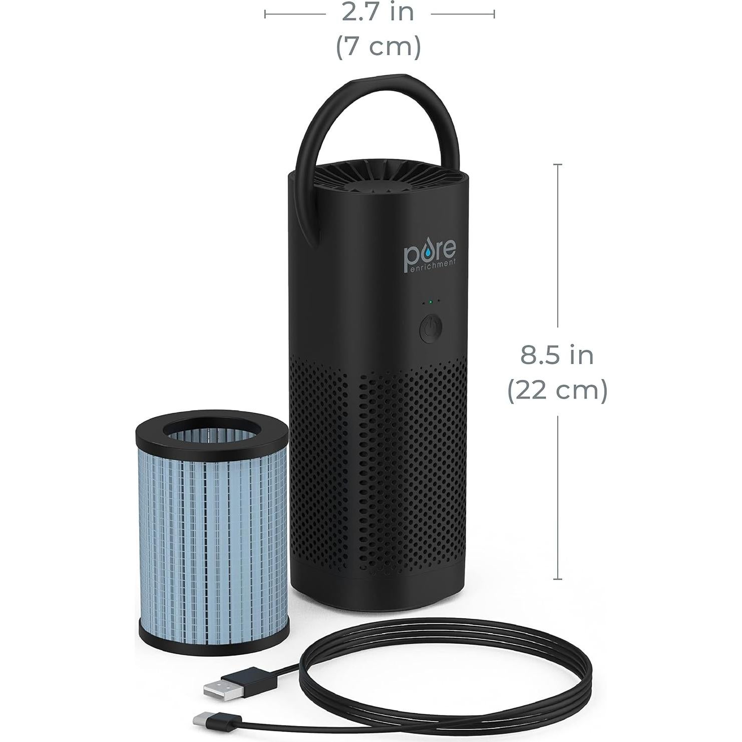 Purificador de Aire Portátil Pure Enrichment Mini HEPA 99.97%