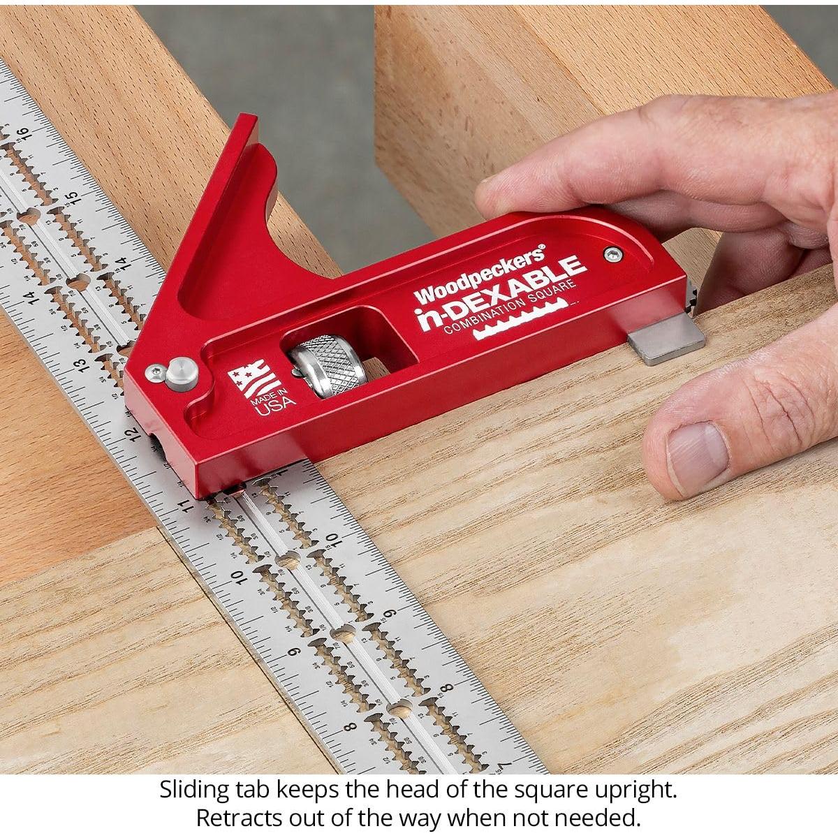 Cabezal Cuadrado Combinado XL Métrico Woodpeckers - Solo