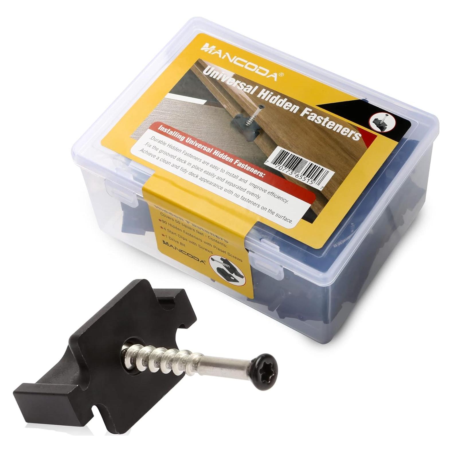 Sujetadores Ocultos ManCoda para Decking Compuesto - 90 Clips