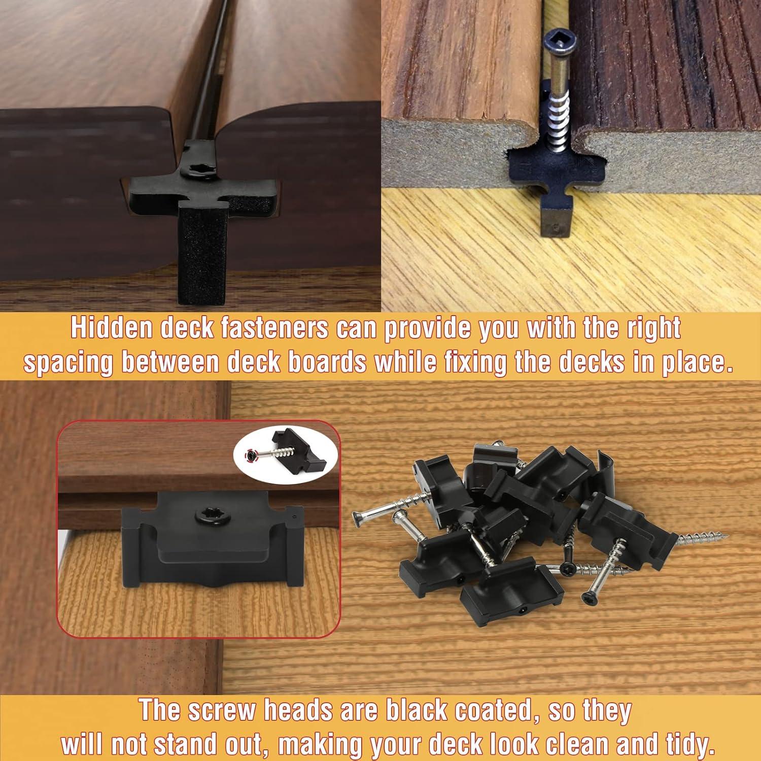 Sujetadores Ocultos ManCoda para Decking Compuesto - 90 Clips