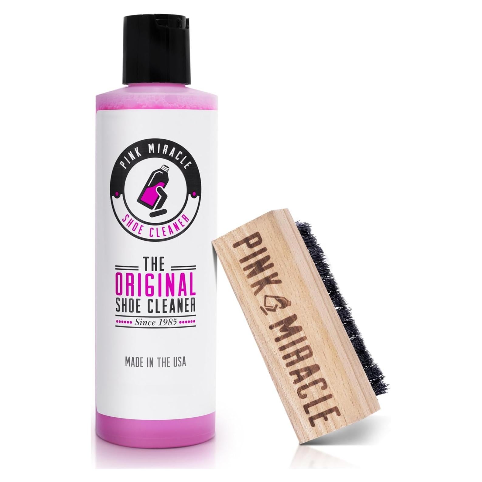 Kit Limpiador de Zapatos Pink Miracle 113.4g con Cepillo