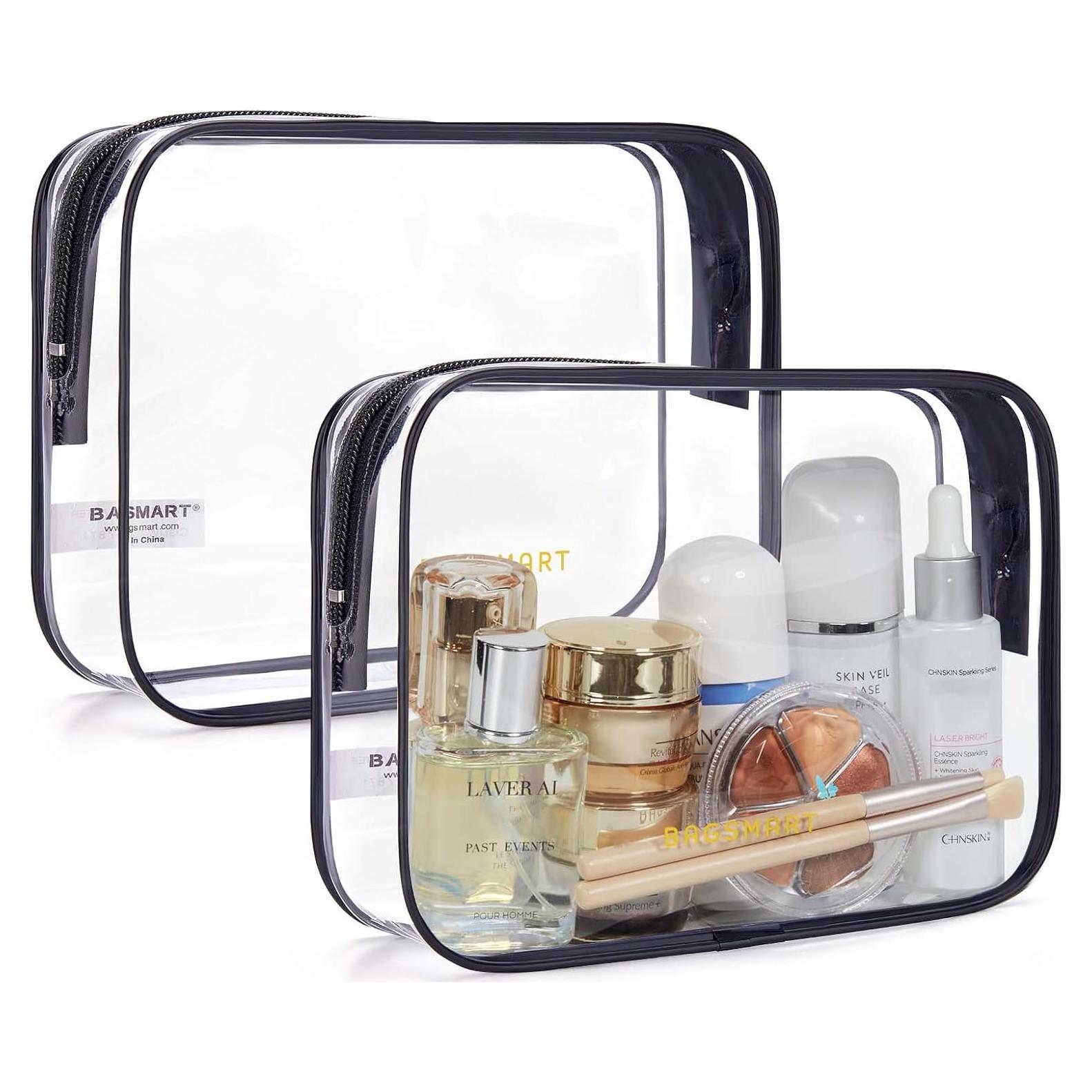 Bolsa de Aseo Transparente BAGSMART 2 Piezas TSA 20.8x15.2cm