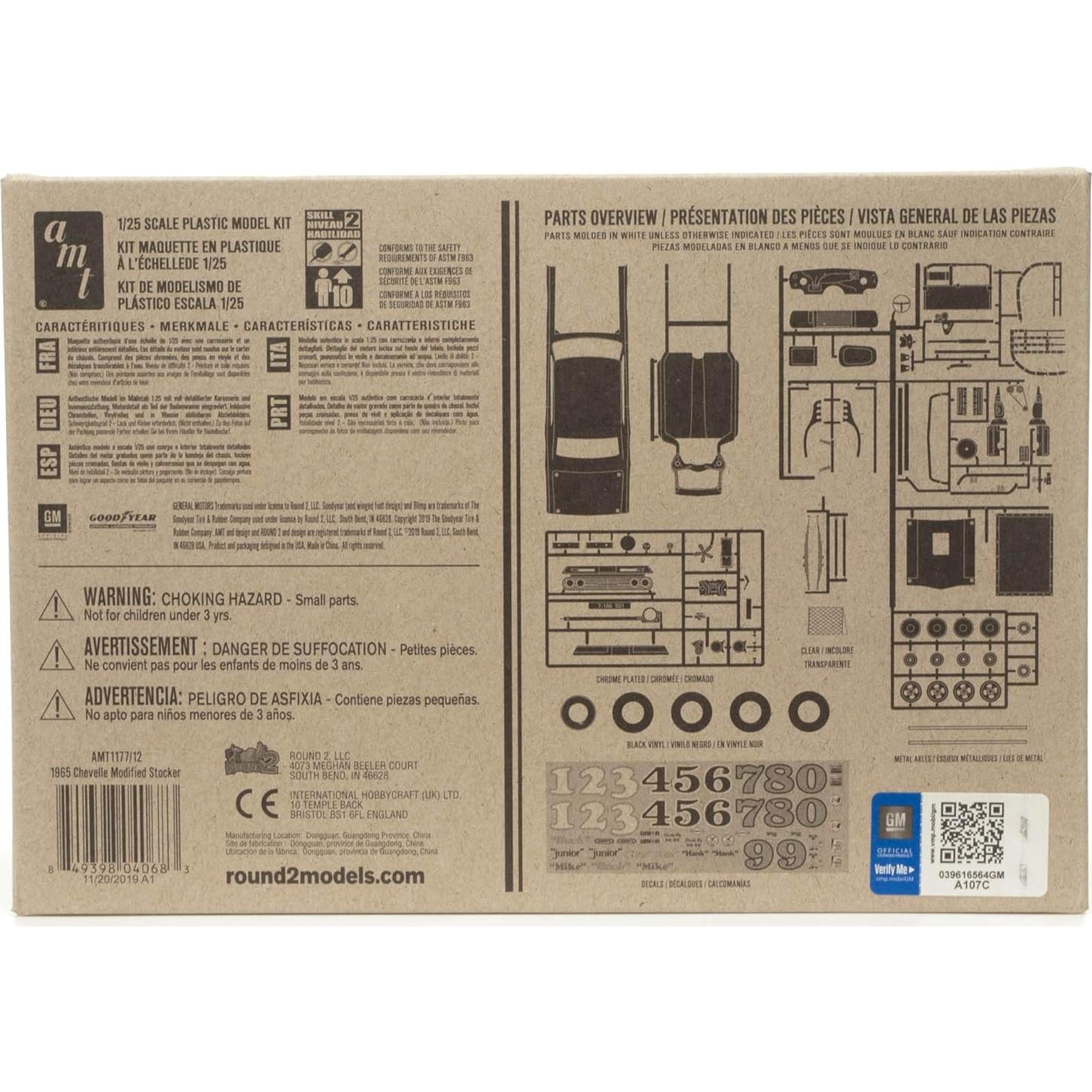Kit de Modelo a Escala AMT 1965 Chevelle Modificado 1:25