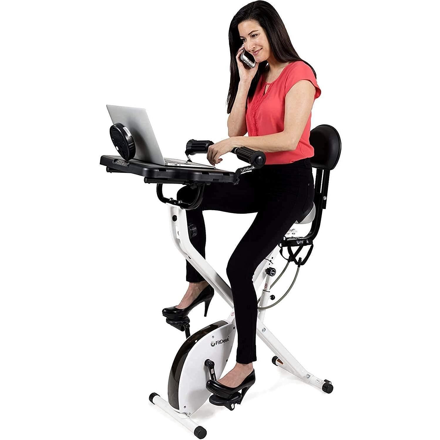 Bicicleta Escritorio FitDesk 3.0 Ajustable - Soporta 136 kg