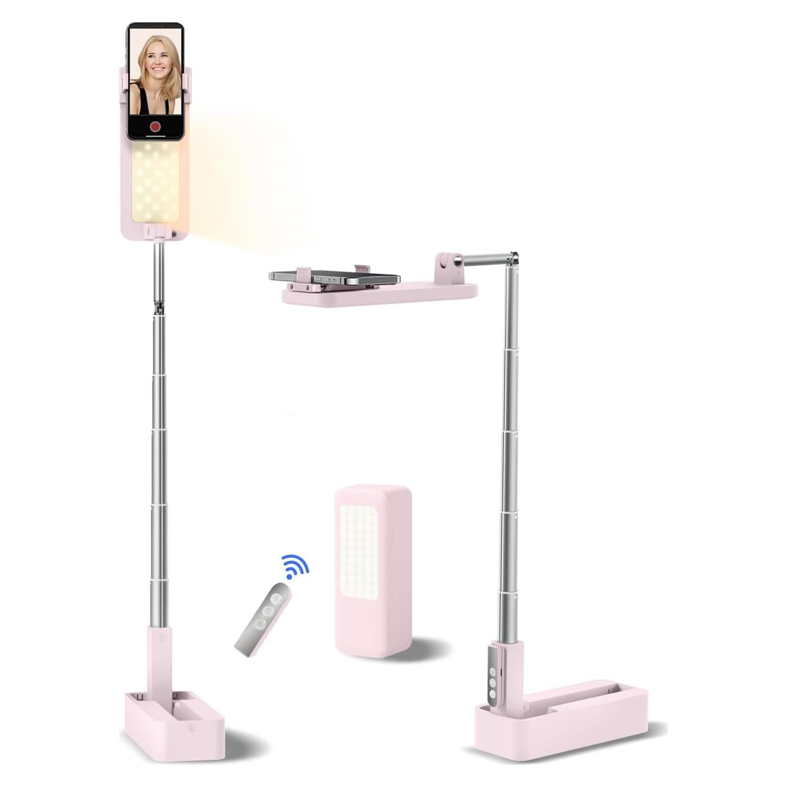 Soporte de Teléfono Plegable Woumlaiy WM-V10P con Luz LED