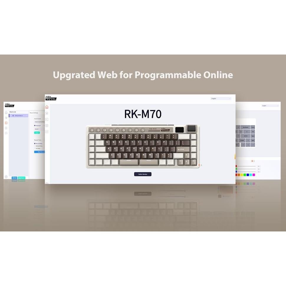 Teclado Mecánico Inalámbrico RK Royal Kludge M70 75% RGB