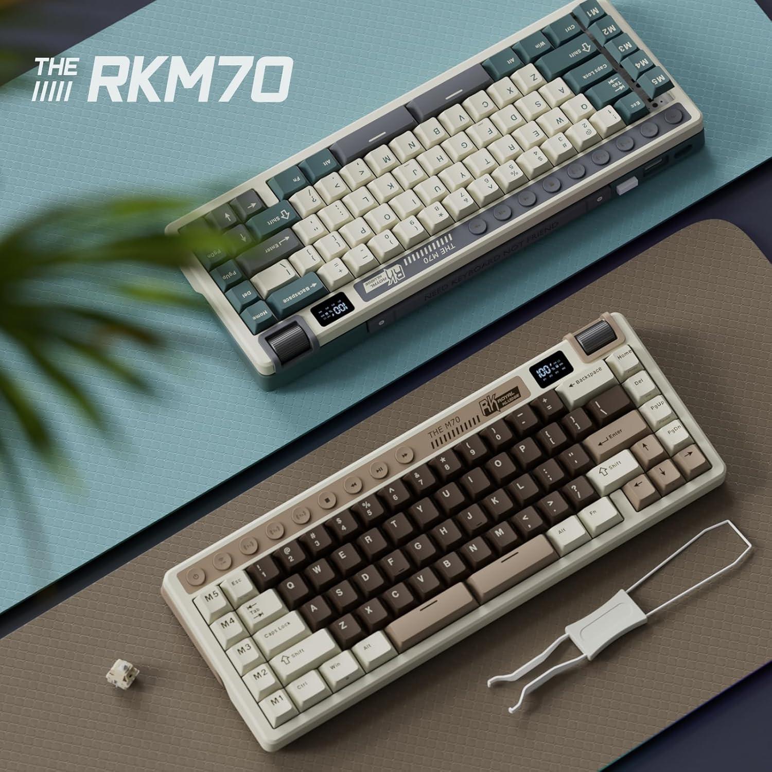 Teclado Mecánico Inalámbrico RK Royal Kludge M70 75% RGB