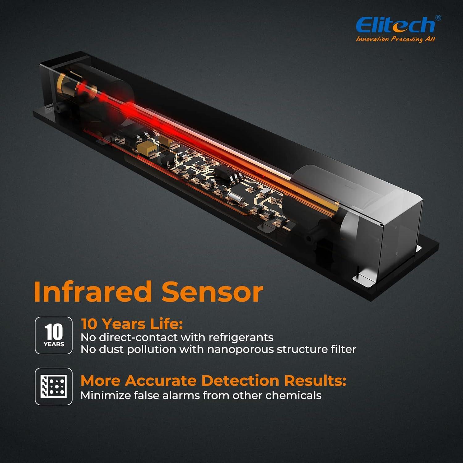 Detector de Fugas de Refrigerante Elitech ILD-300 Infrarrojo