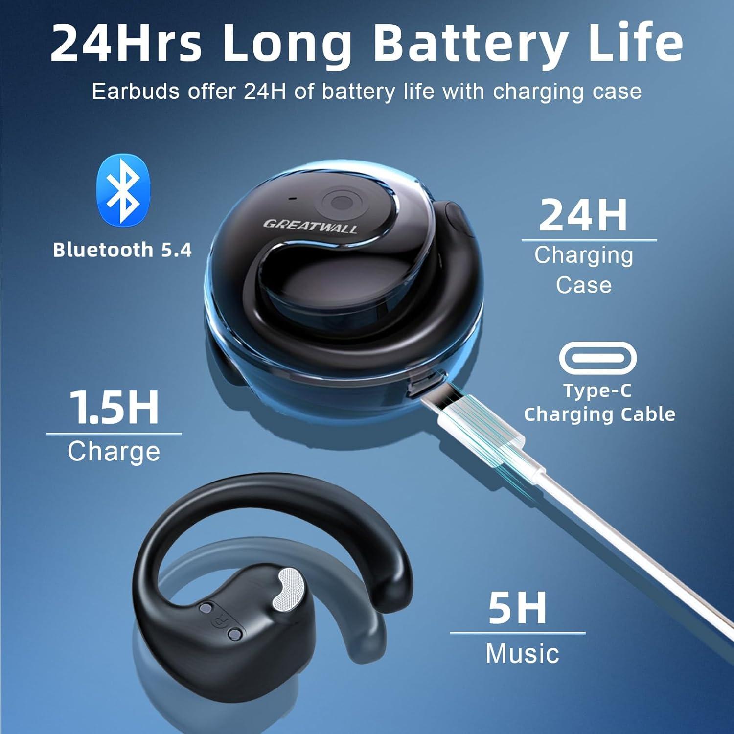 Auriculares Traductores AI MD50 Bluetooth Inalámbricos Negro