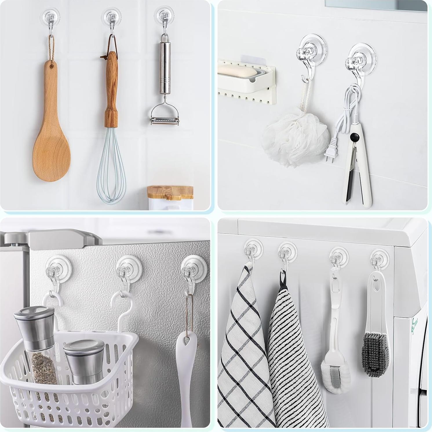 Ganchos de Ventosa VIS'V Transparentes 2 Pcs Alta Resistencia